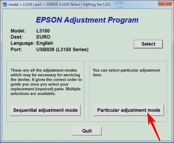 Epson L3150 Требуется техническое обслуживание. Сброс памперса. Adjustment program L3100, L3101, L3110, L3111, L3150, L3151